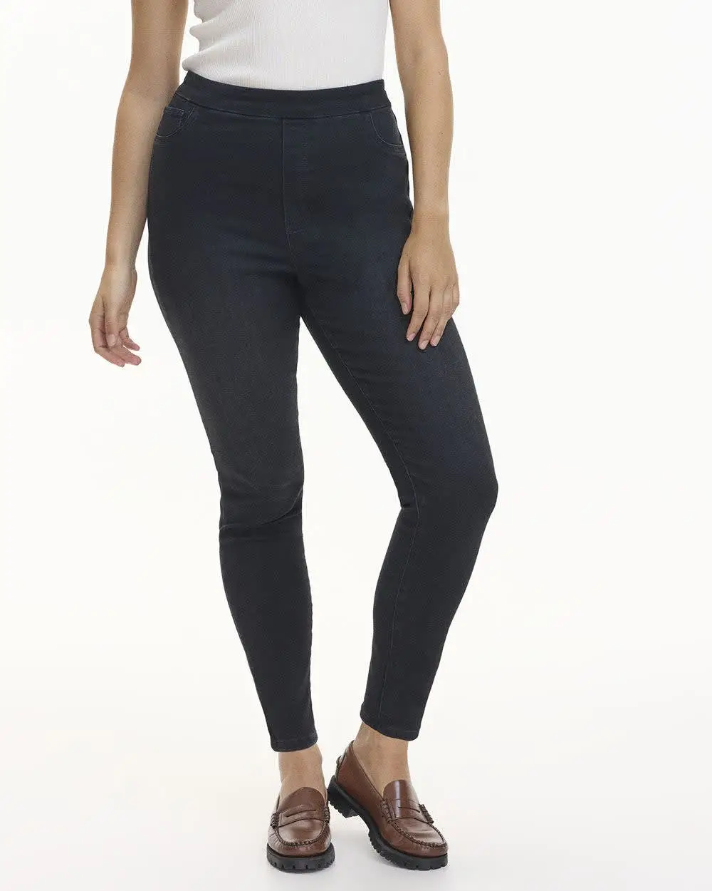 Casual Style Denim Legging Pants