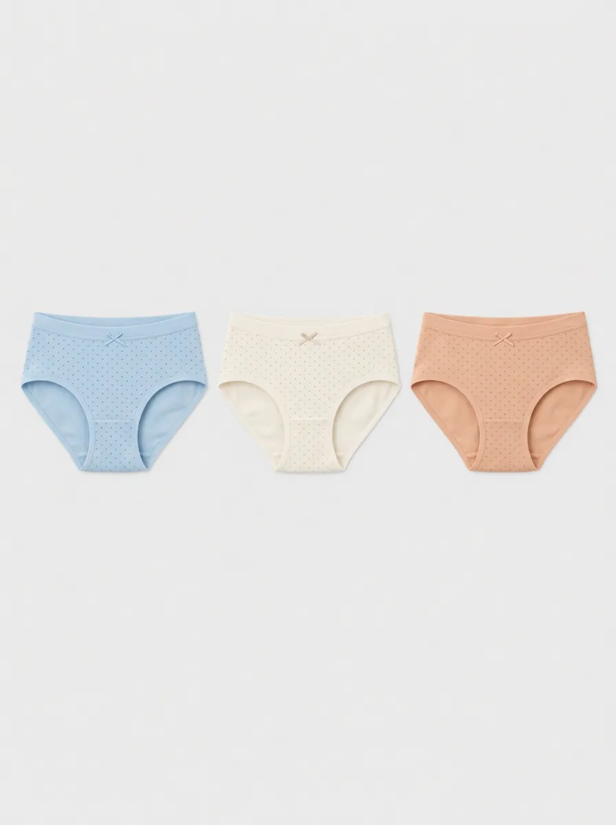 Women's Assorted Polka Dot Briefs 3-Pack