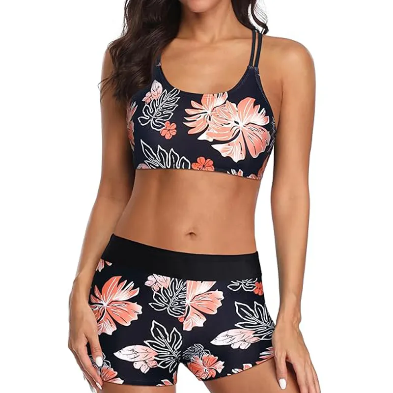 Women's three-piece vest swimsuit set