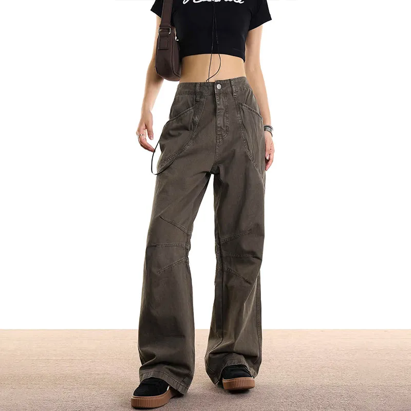 Structured Wide Leg Jeans