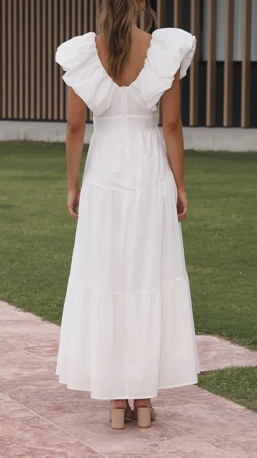 Fluffy Ruffle Tiered Dress