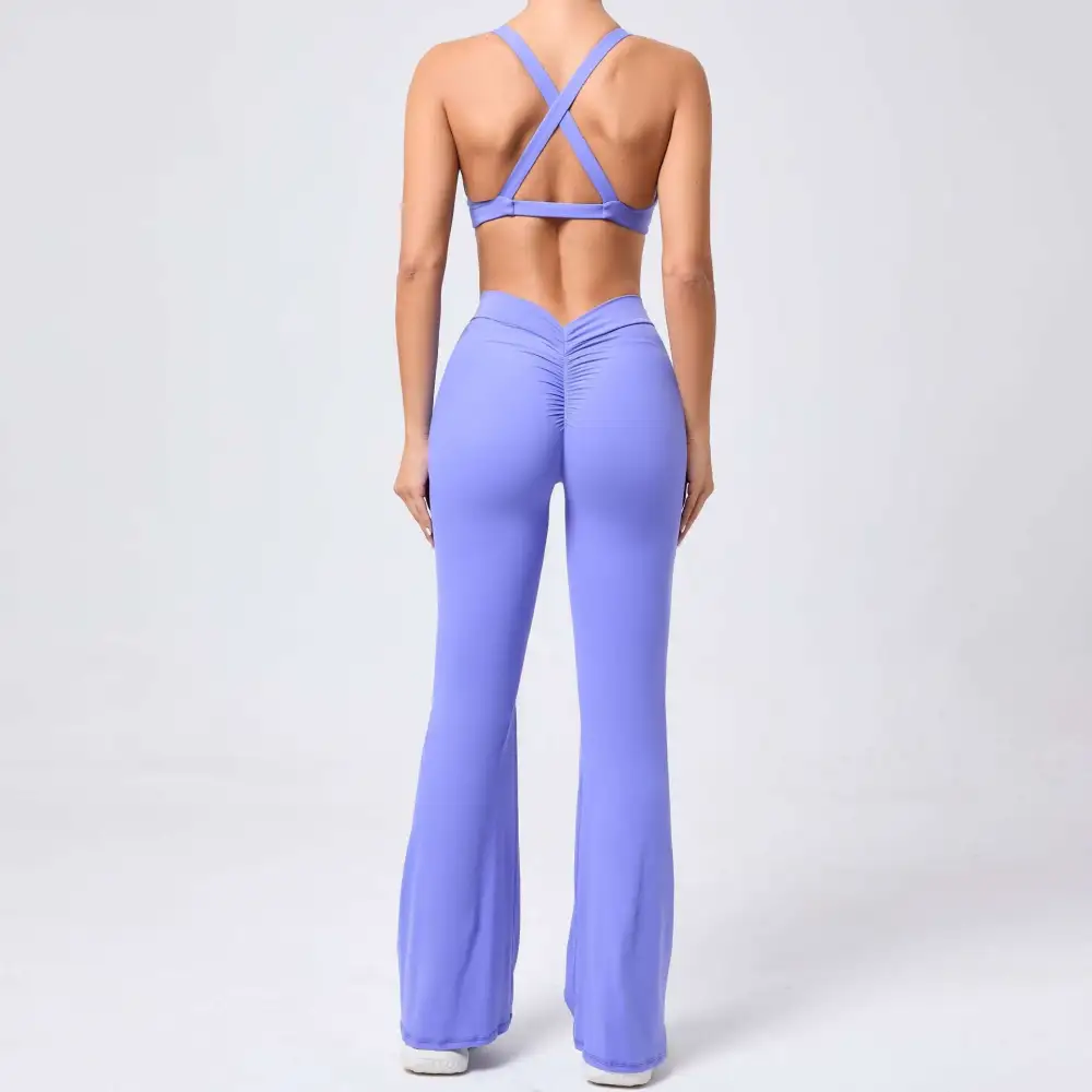 Brushed Quick-Dry Bra, Top and Trousers Active Set