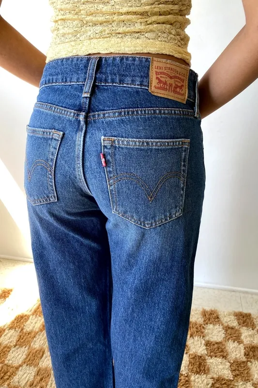 Low Rise Loose Straight Jeans