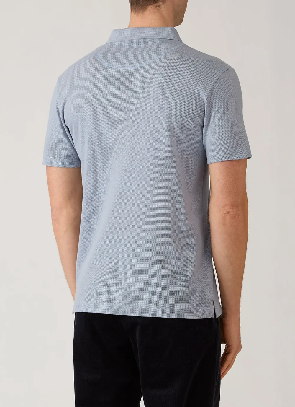 Refined Weekend Slim Fit Mesh Cotton Short Sleeve Polo Shirt
