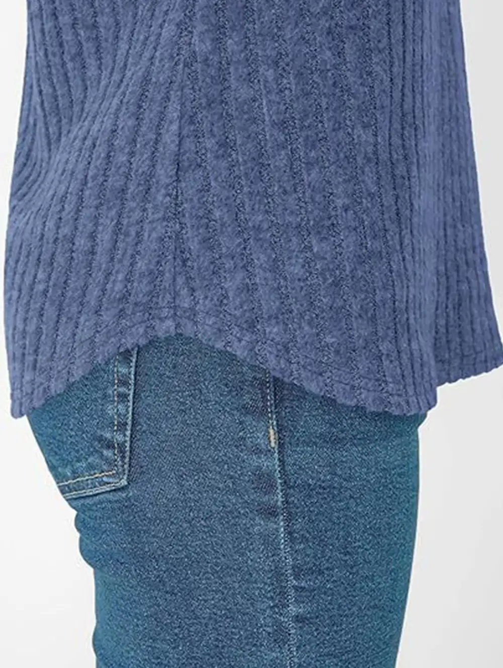 Draped V Neck Tee