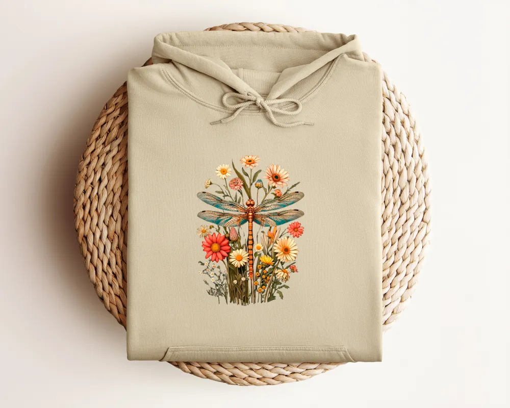 Dragonfly Graphic Pullover Hoodie