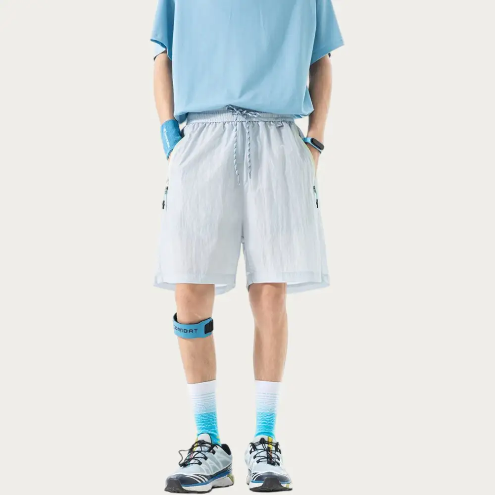 Relaxed Drawstring Pocketed Lightweight Men's Athletic Shorts