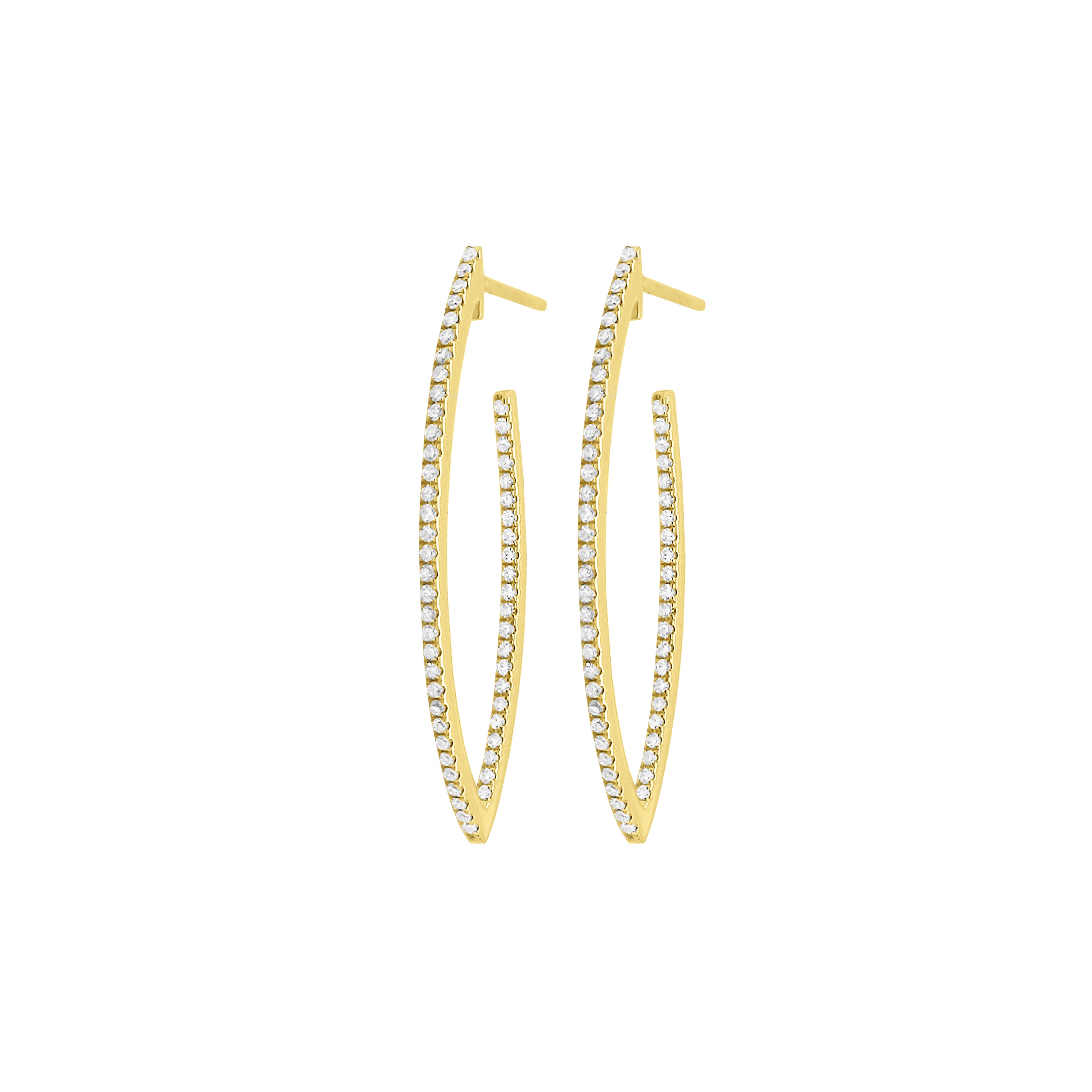 Tonal Geometric Gem Detail Earrings