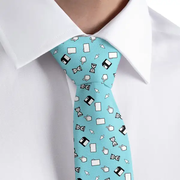 Computer Pattern Necktie
