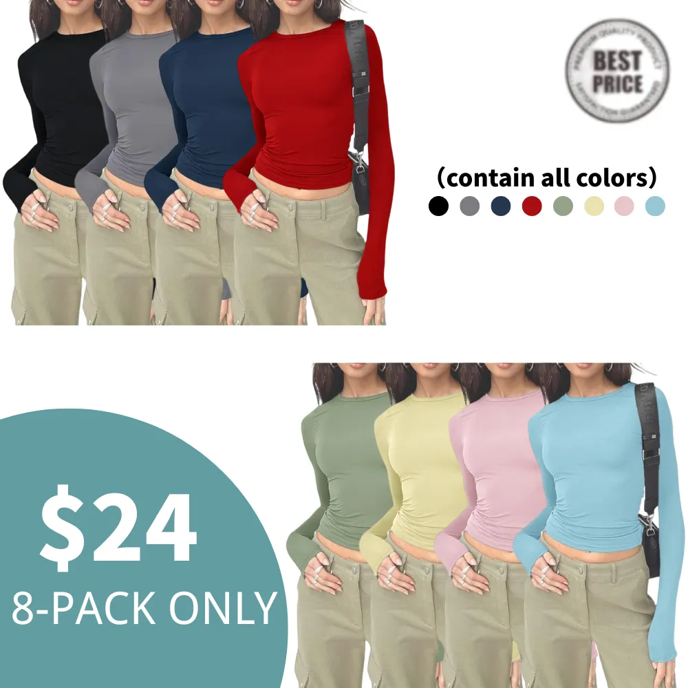 Women's Solid Long Sleeve Sports Tee