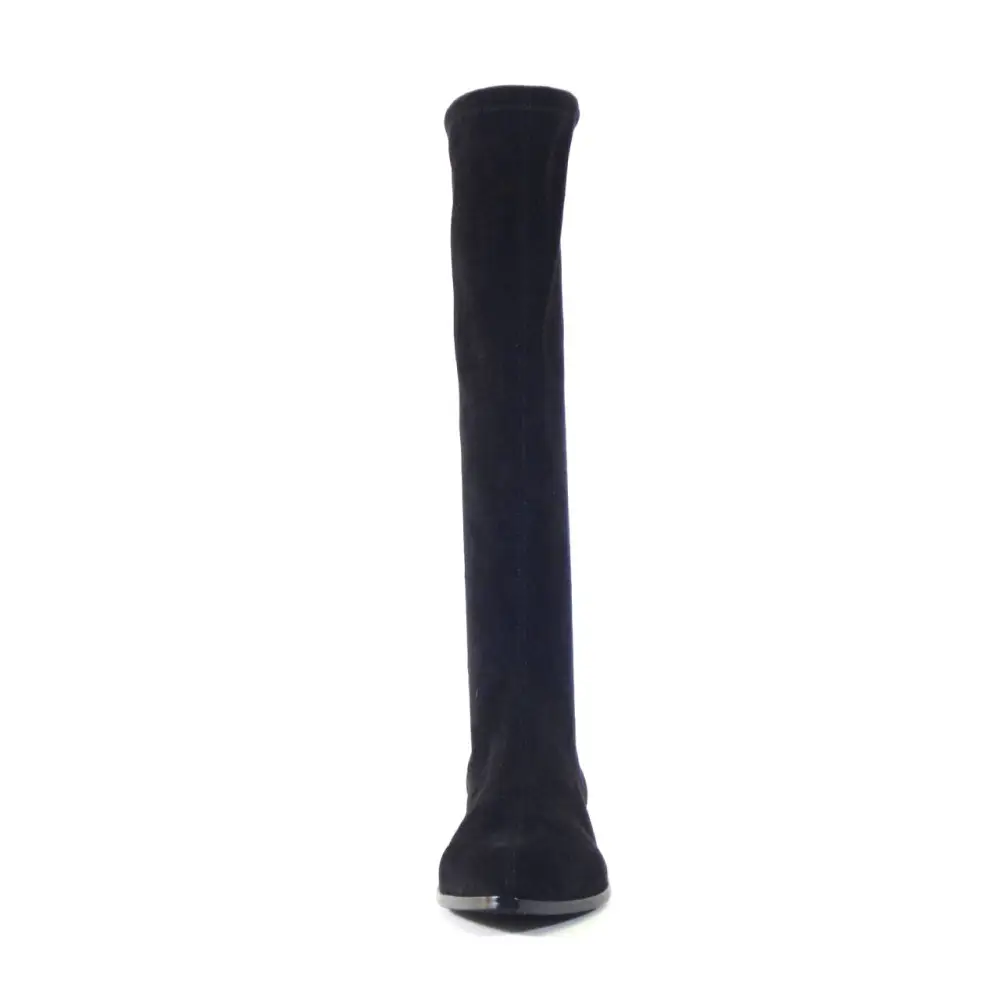 Pointed Toe Stretch Knee High Boots