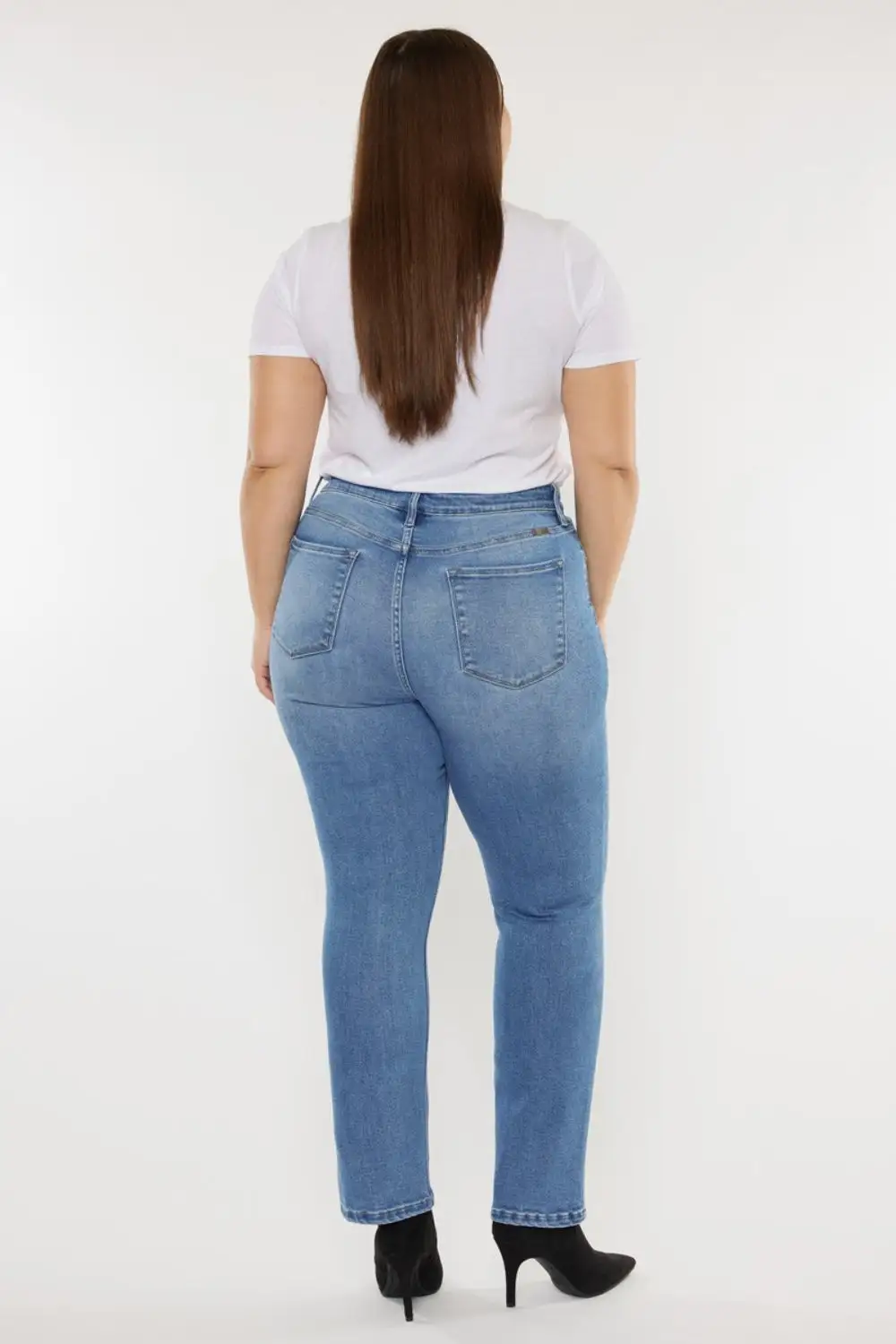 Contoured High Waist Denim Jeans