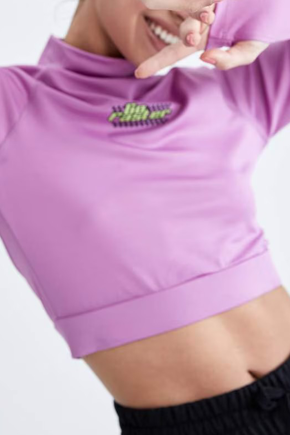 Slim Fit Long Sleeve Crop Top