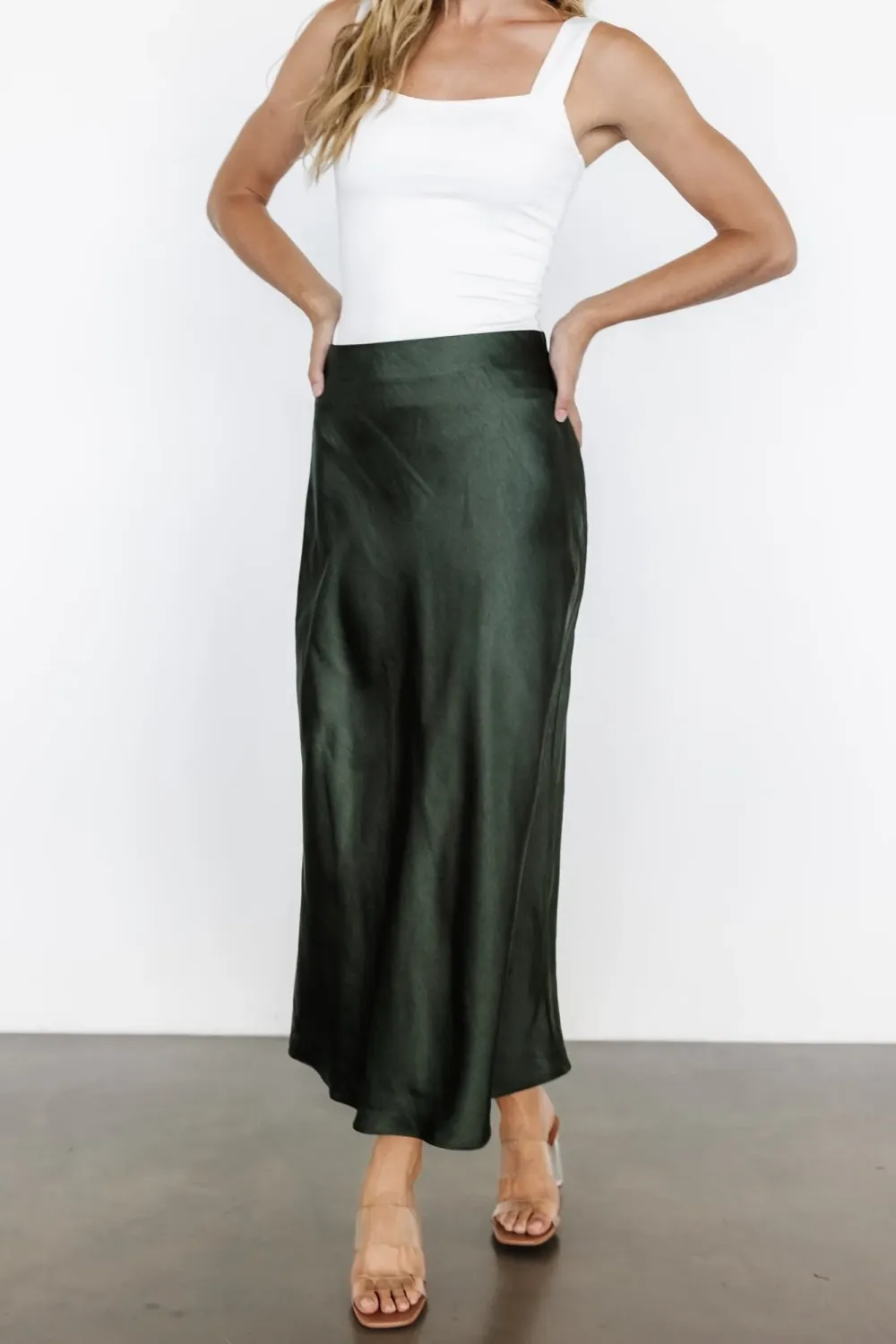 Basic Versatile Solid Color Comfortable Skirt