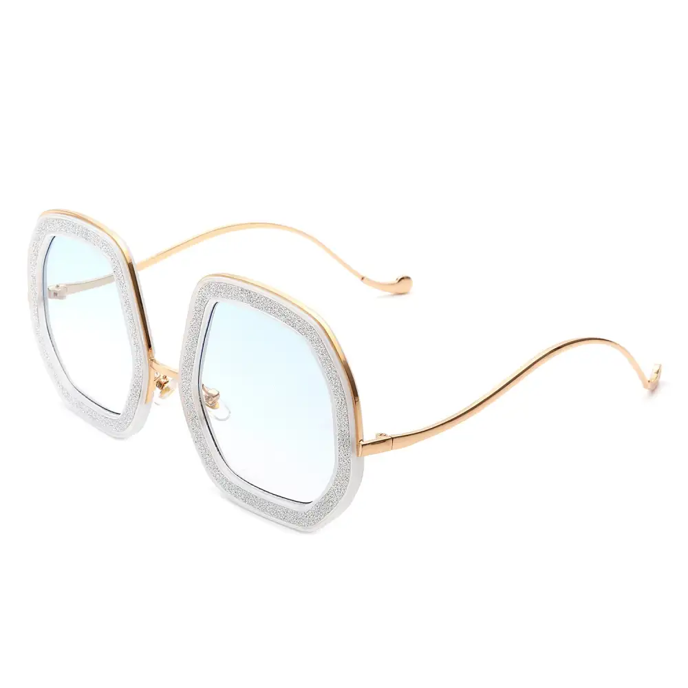 Round Geometric Frame Sunglasses