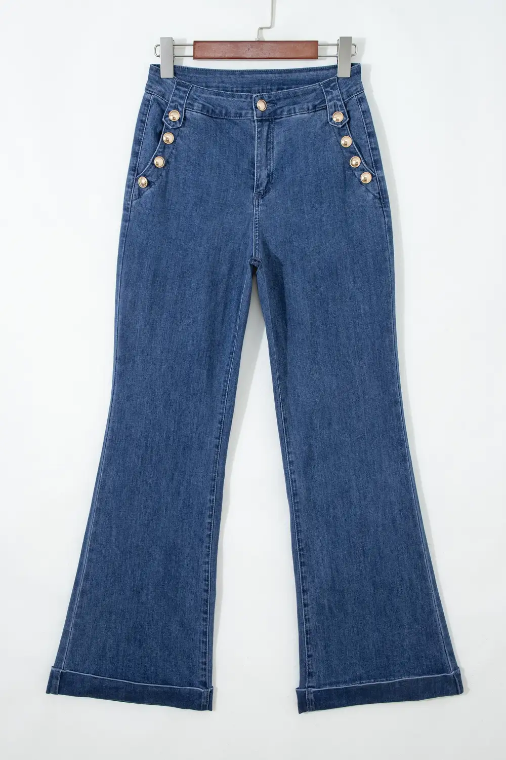 Casual Panel Detail Denim Jeans