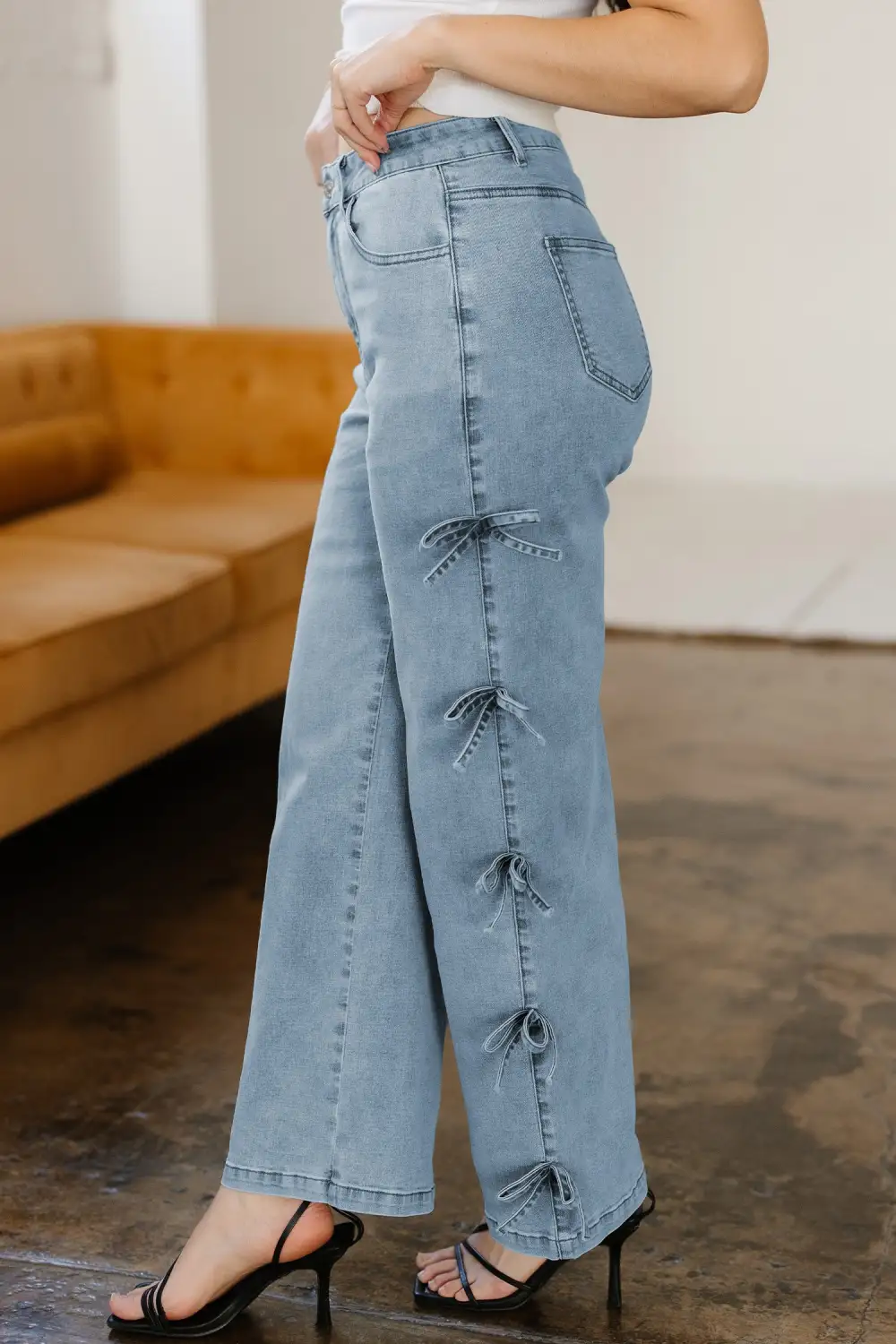 Versatile Straight Leg Denim Jeans