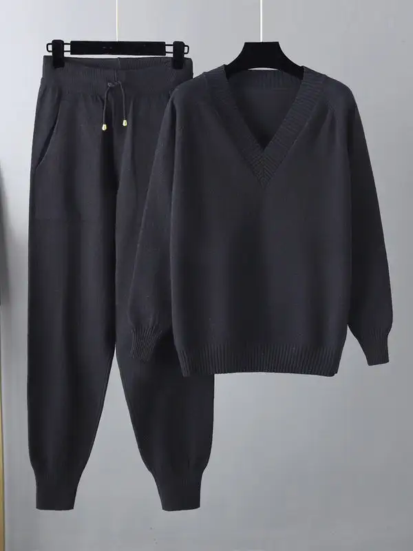Relaxed Harem Sweater And Pants Set