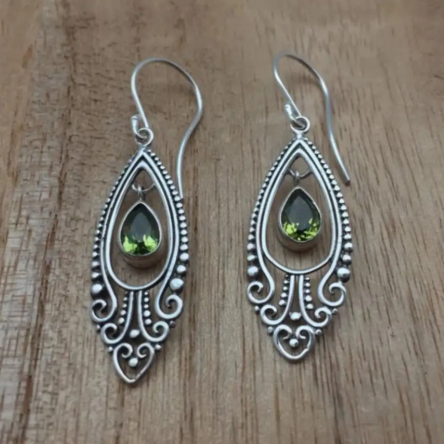 Classic Alloy Rhinestone Cutout Earrings