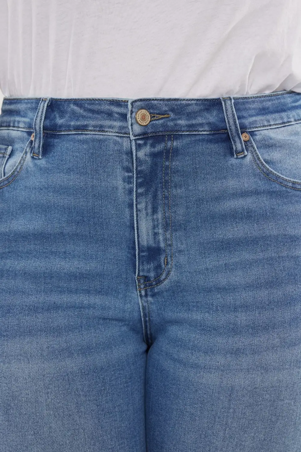 Contoured High Waist Denim Jeans