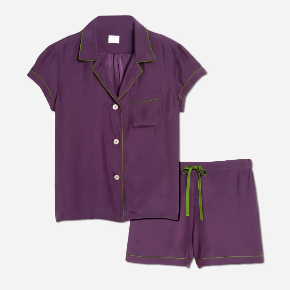Washable Silk Short PJ Set