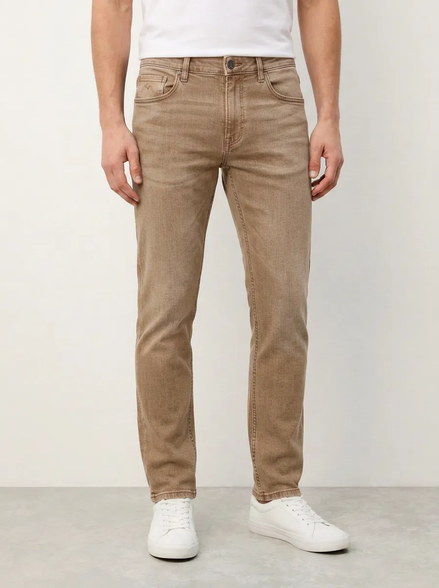 Men's Polished Flexible Slim Fit Stretch Denim Jeans
