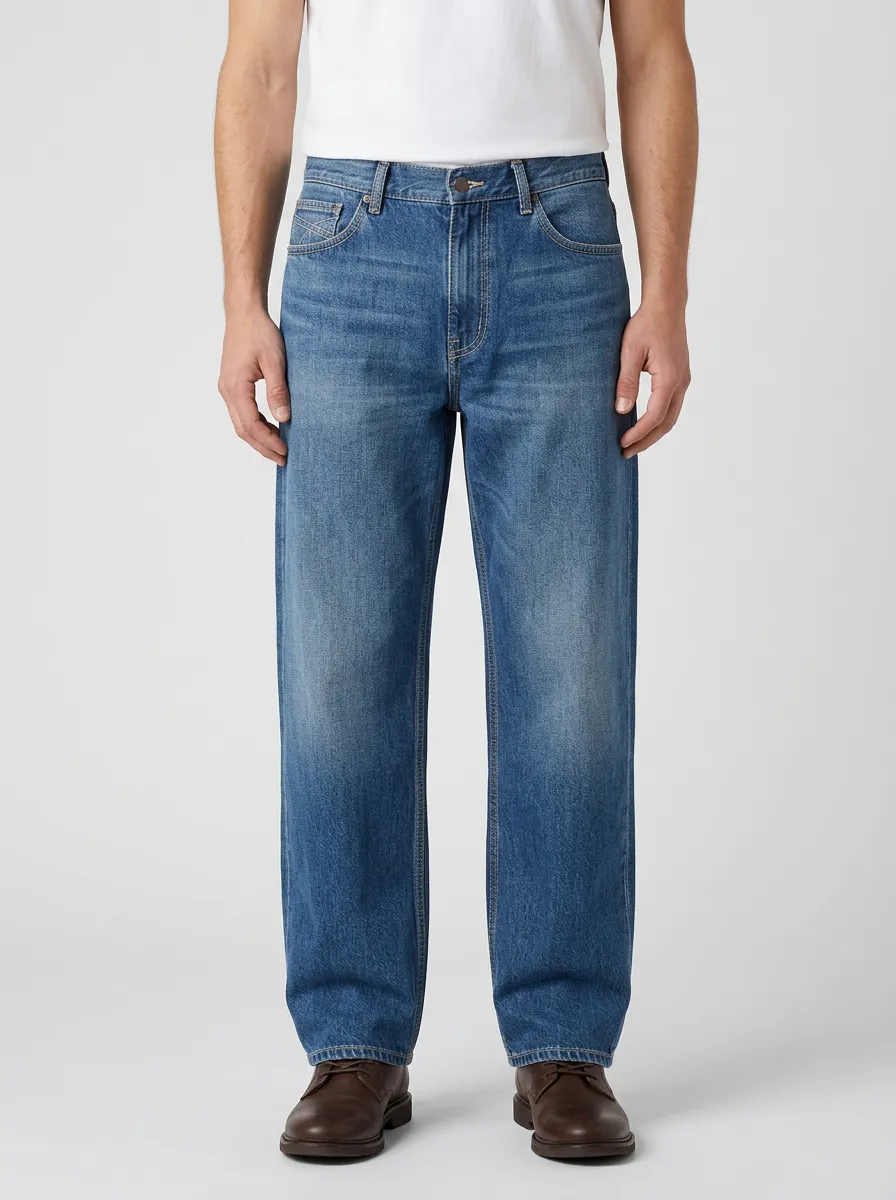 Straight Leg Relaxed Jeans