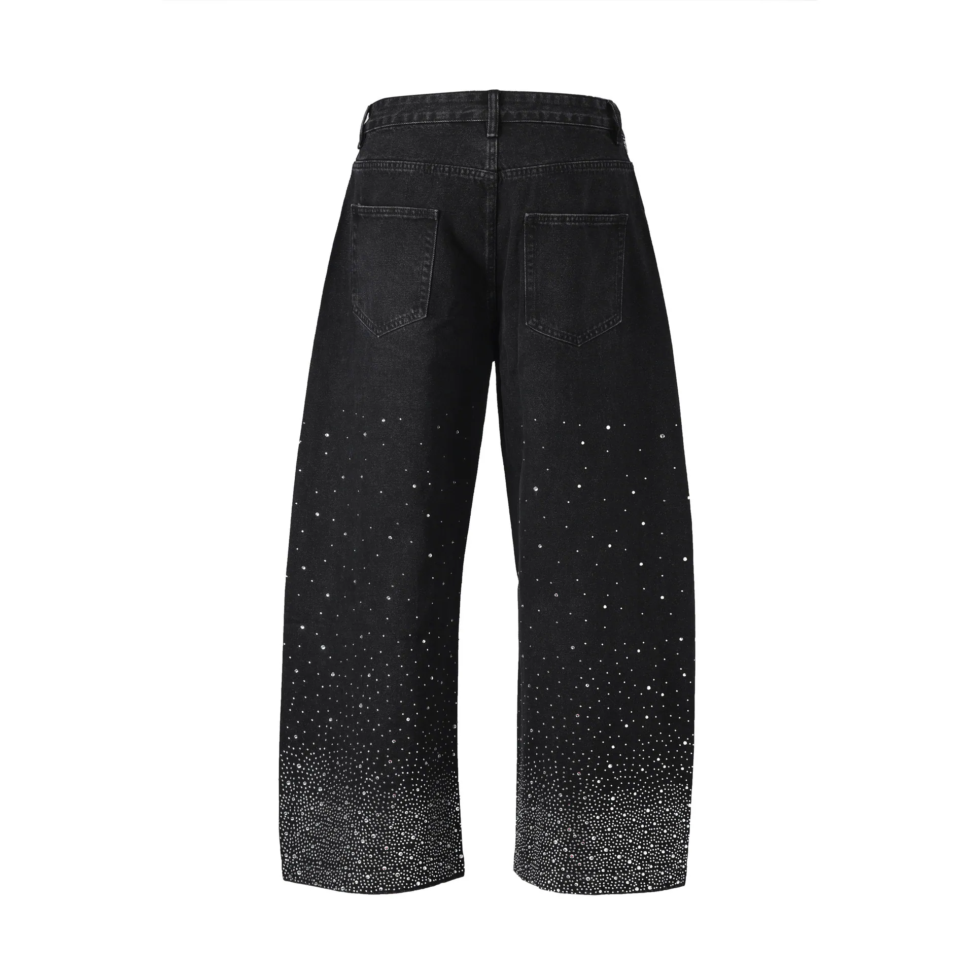Washed Starry Slash Denim Jeans