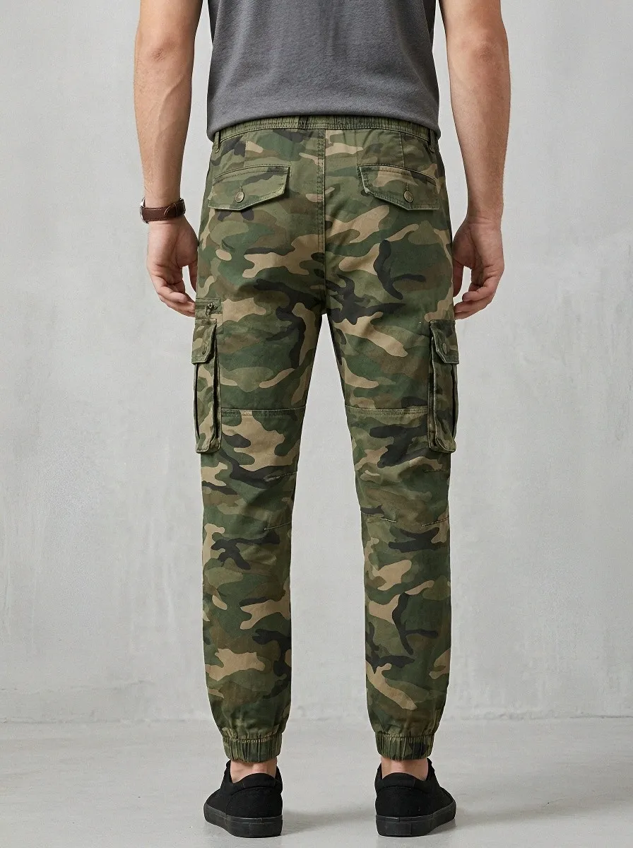 Military-Inspired Camouflage Cargo Pants