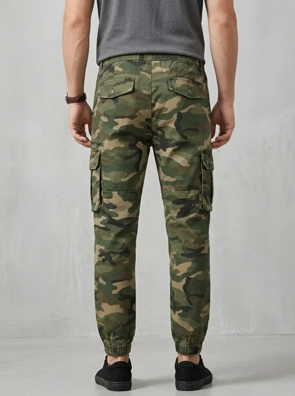 Military-Inspired Camouflage Cargo Pants
