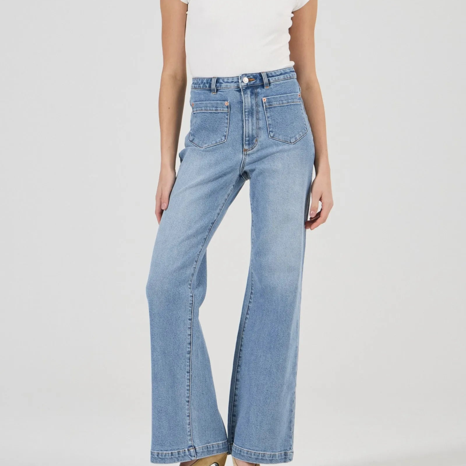 Women's Textured Classic Jeans