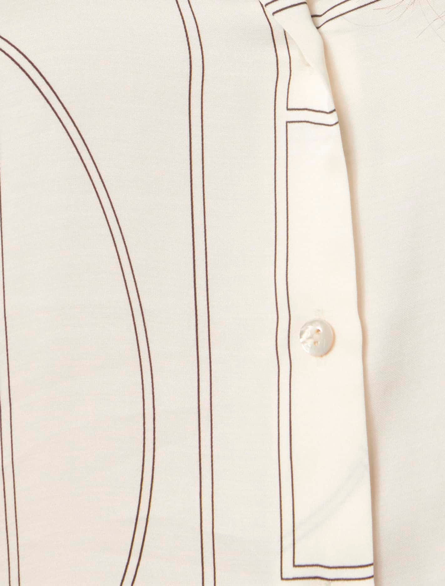 Notched Neck Satin Shirt