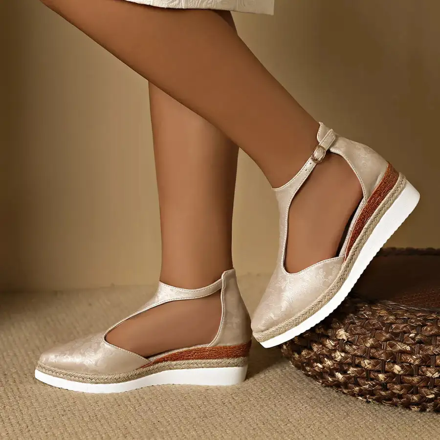 Classic Point Toe Wedge Sandals