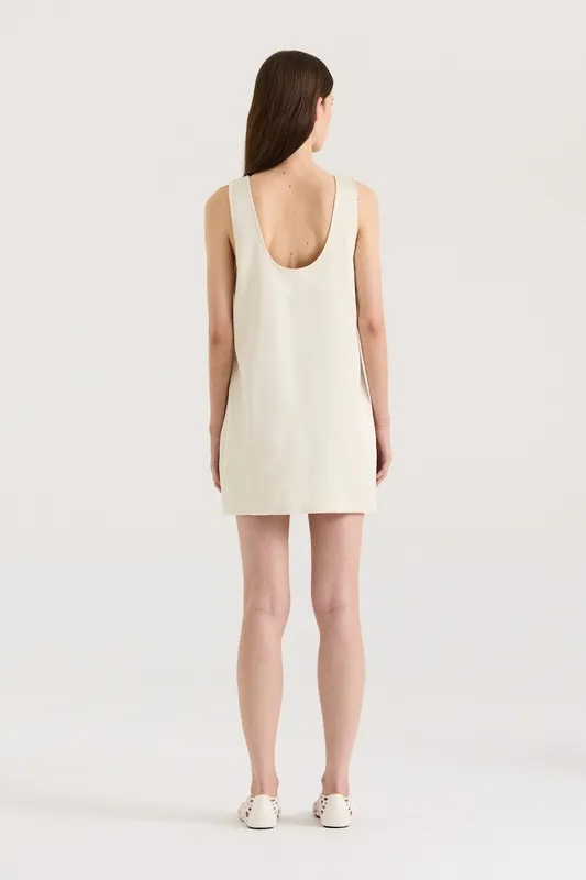 Butter Scoop Neck A-Line Mini Dress