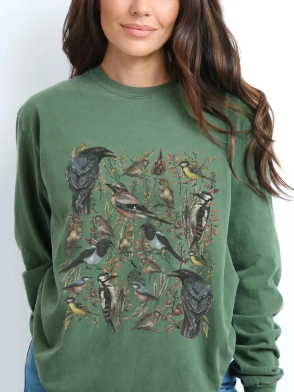 Vintage Watercolor Bird T-Shirt