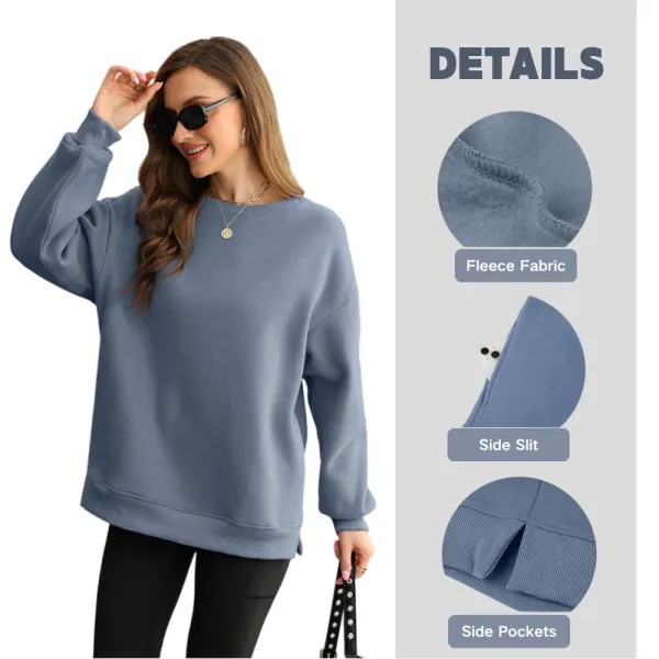 Womens Oversized Sweatshirts Crewneck Long Sleeve