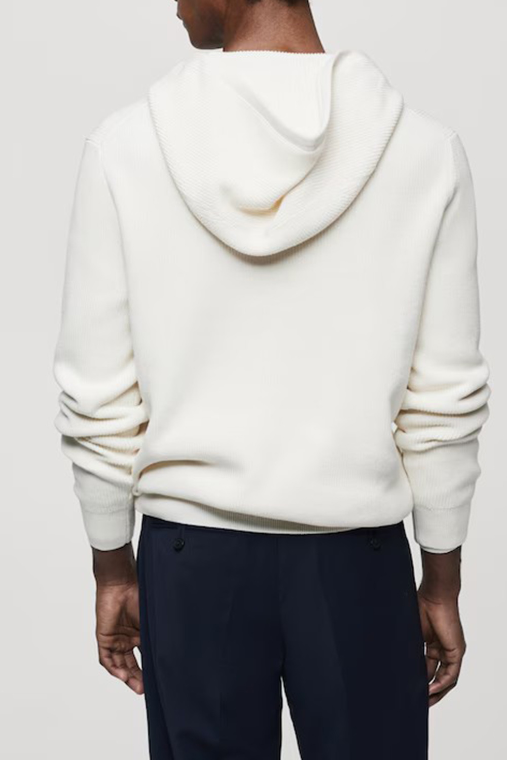 Hooded Knit Sweatshirt