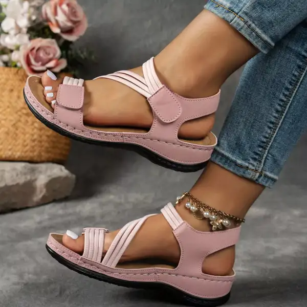 Lightweight Open Toe Wedge Sandals