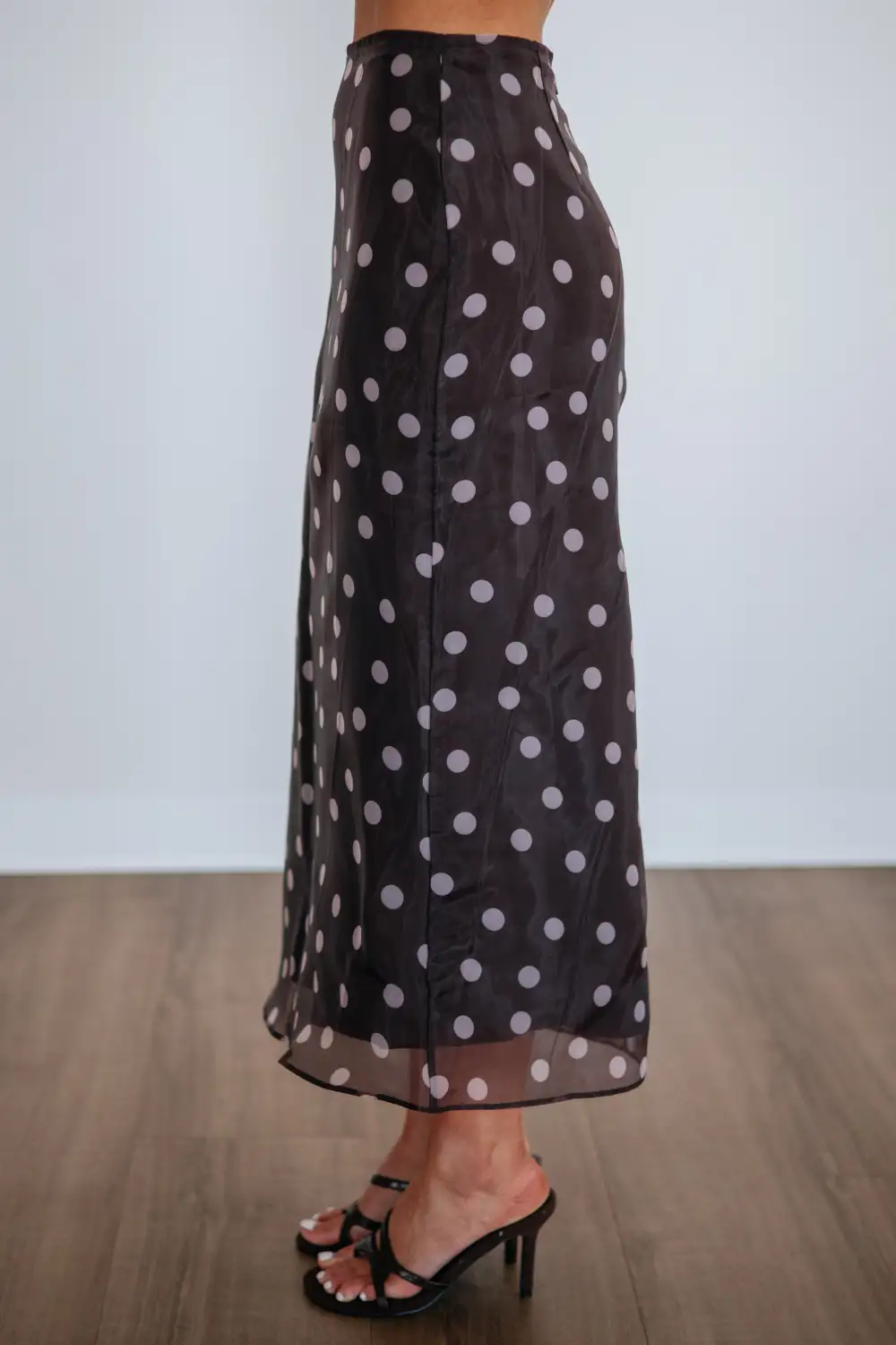 Polka Dot Midi Skirt
