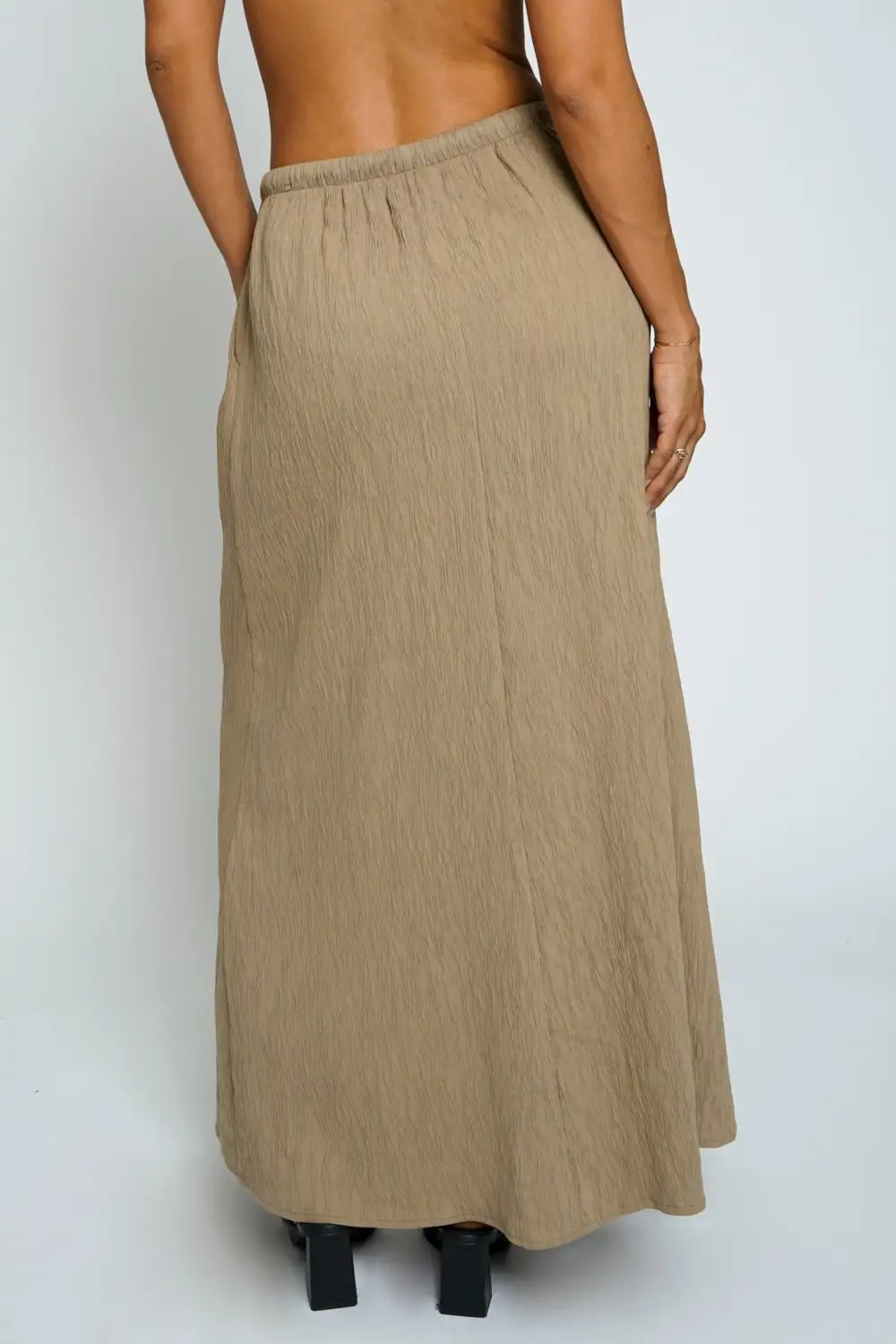 Plisse Maxi Skirt