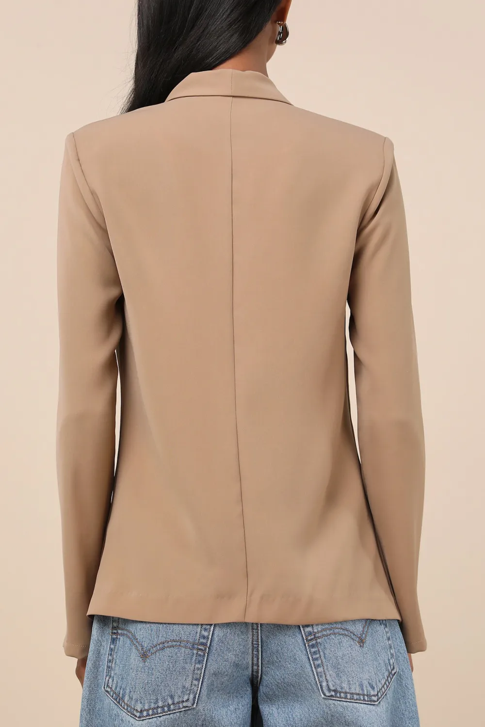 Casual Style Long Sleeve Lightweight Blazer