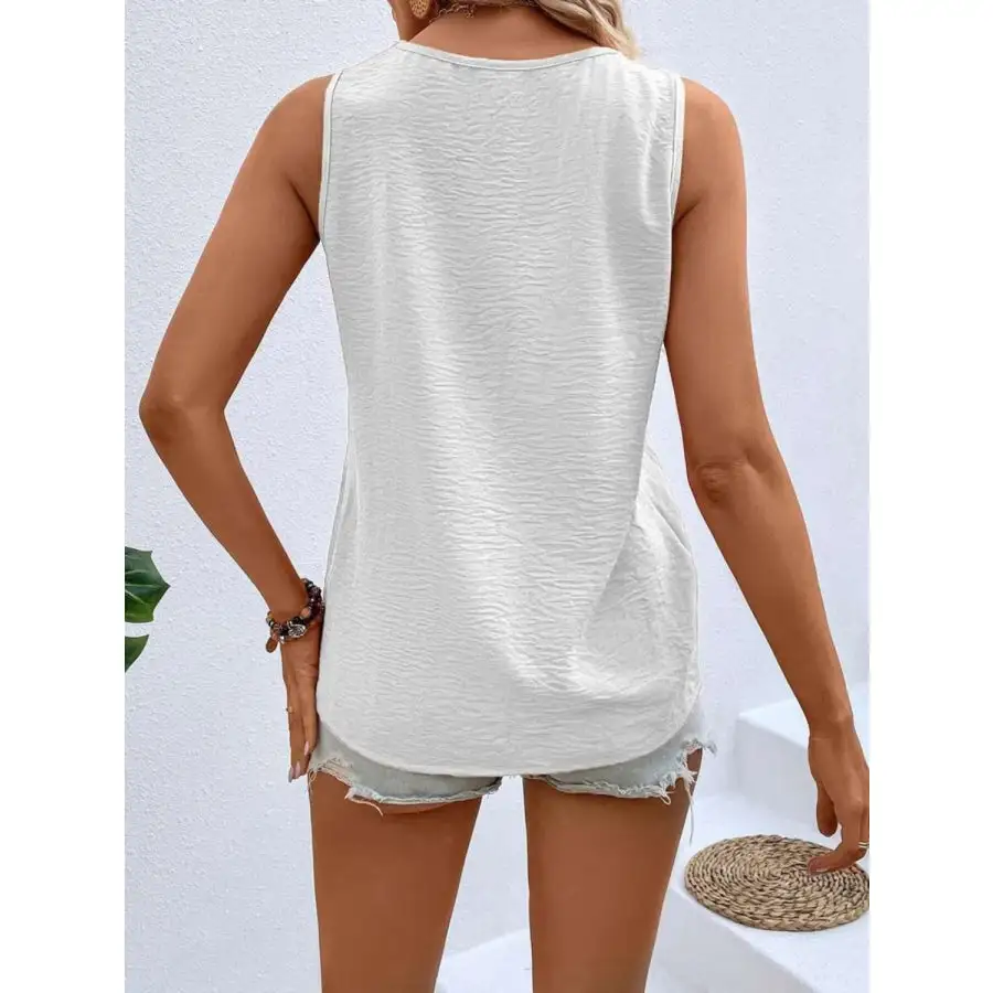 Solid Color V Neck Tank