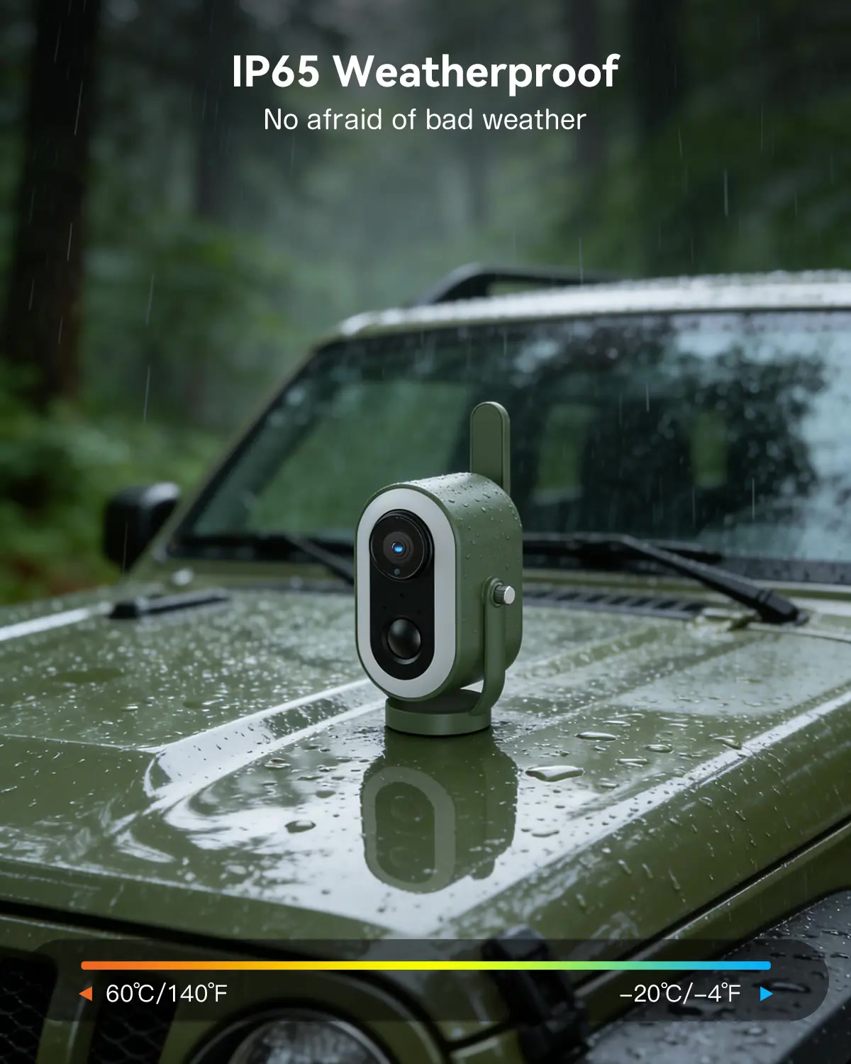IP65 outdoor weather-resistant camping camera
