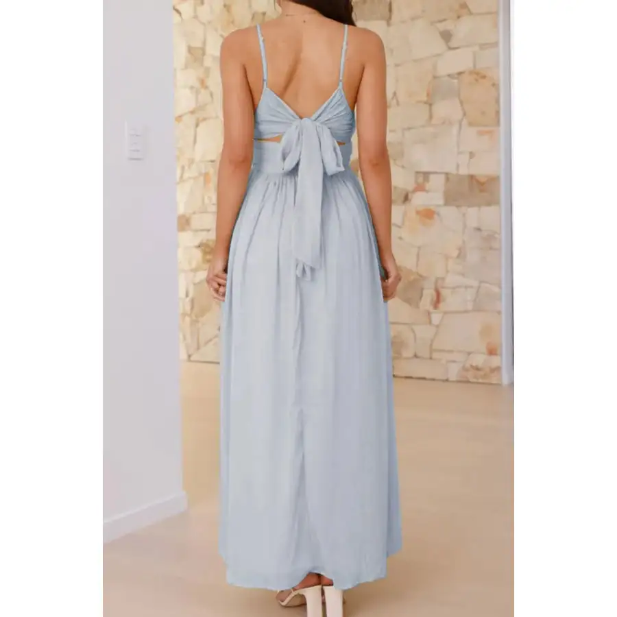 Ruched V Neck Cami Dress