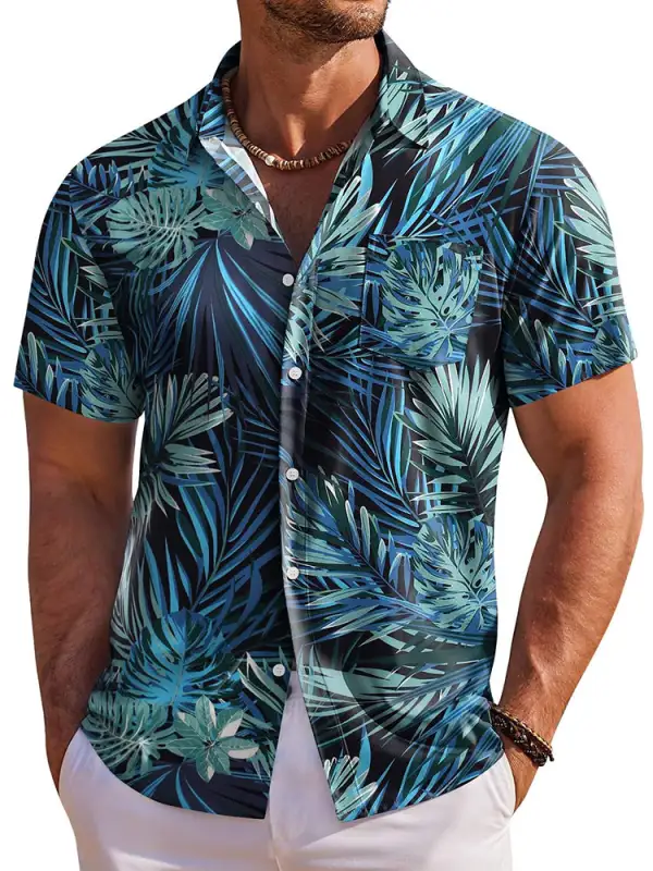 Tropical Holiday Short Sleeve Hawaiian Shirt