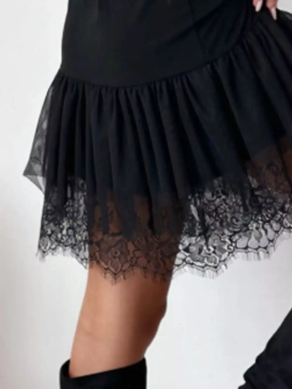 Tulle Sleeveless Mini Dress