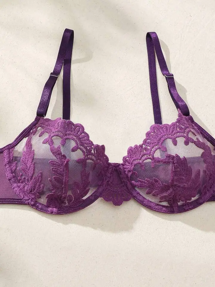 Sculpted Sheer Lingerie Set
