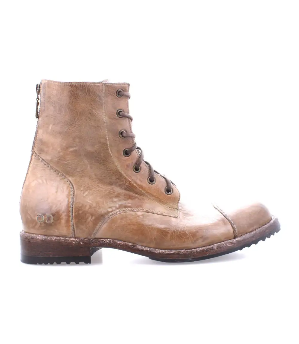 Back-Zip Streamlined Combat Boots