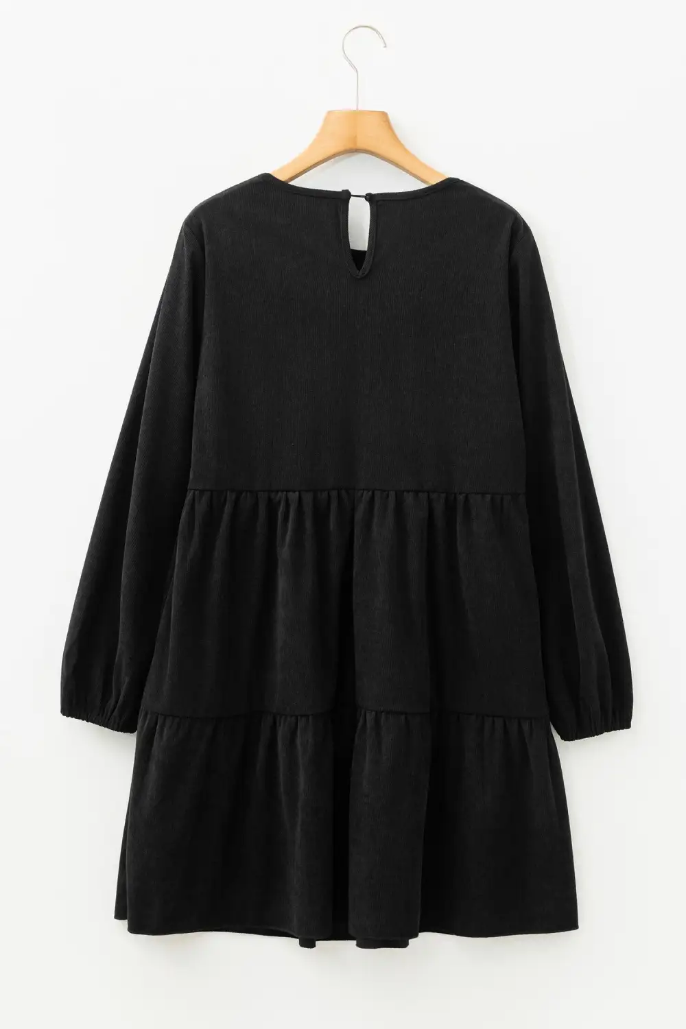 Tiered Lantern Sleeve Mini Dress