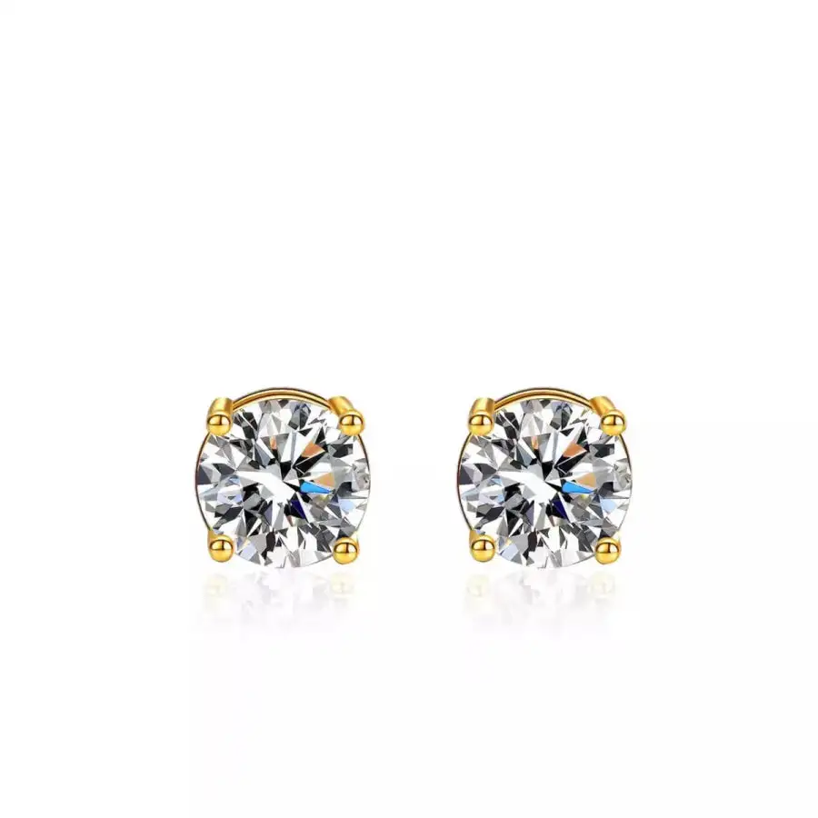Bold Sterling Silver Stud Earrings